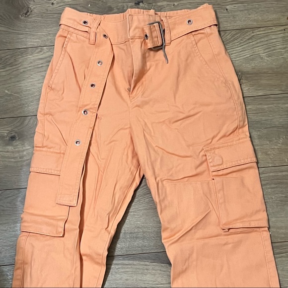 Jumpsuits | Orange Cargo Pants | Poshmark